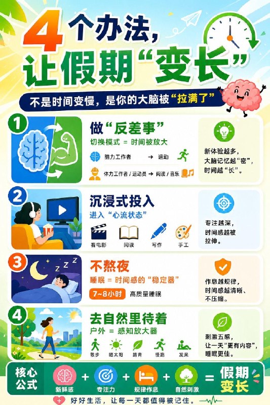 如何让假期“变长”……