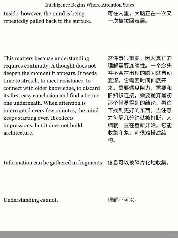 精选外刊 变聪明的秘诀是保持极度专注精选外刊 变聪明的秘诀是保持极度专注