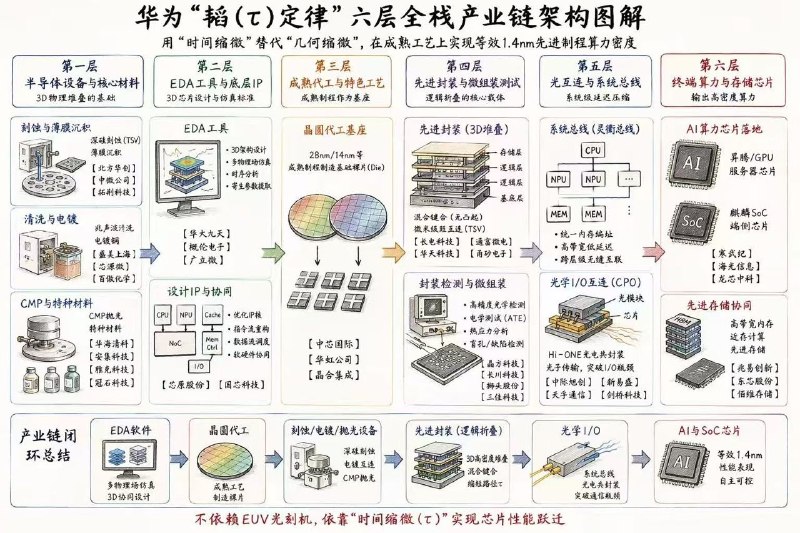 华为τ定律，是先进制程的“deepseek时刻”，也符合黑暗森林法则，即：早信吃肉晚信喝汤真信接盘