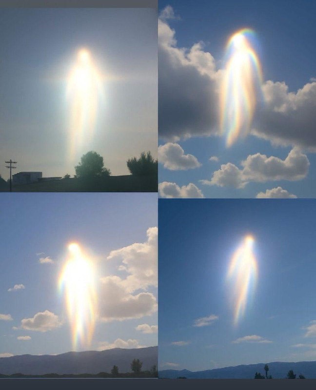 3月26日爱琴海发生地震后，天空出现的奇特现象