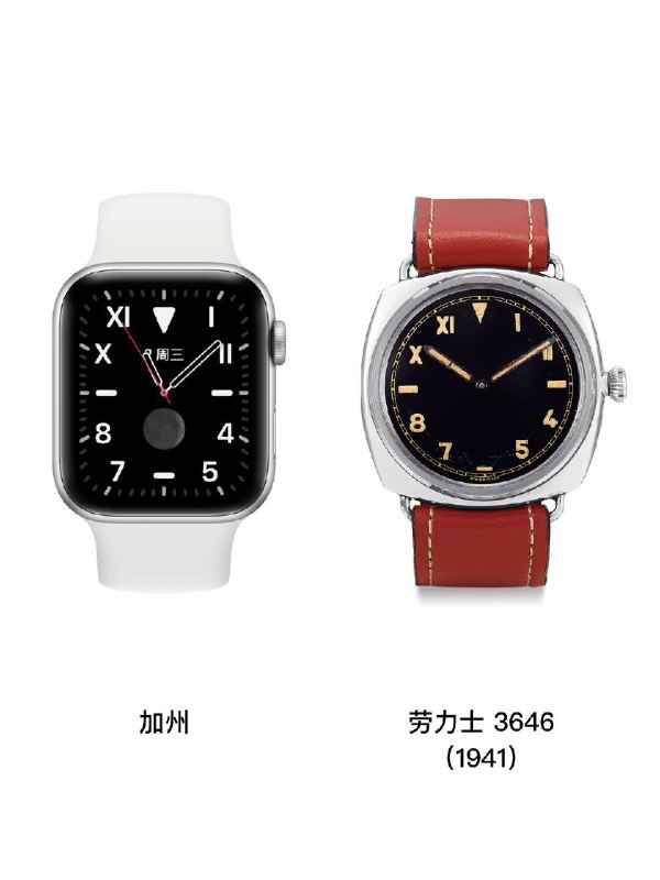Apple Watch表盘设计灵感解析▶️「月相」月相显示这项复杂功能最早出现在腕表上，要追溯到 1925 年的百达翡丽，随后在 1949 年，劳力士也推出了自己的月相表款 Reference 8171