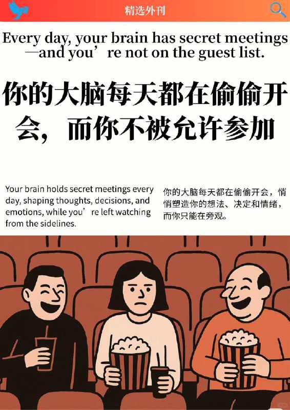 外刊精选 你的大脑每天都在偷偷开会，而你不被允许参加外刊精选 你的大脑每天都在偷偷开会，而你不被允许参加