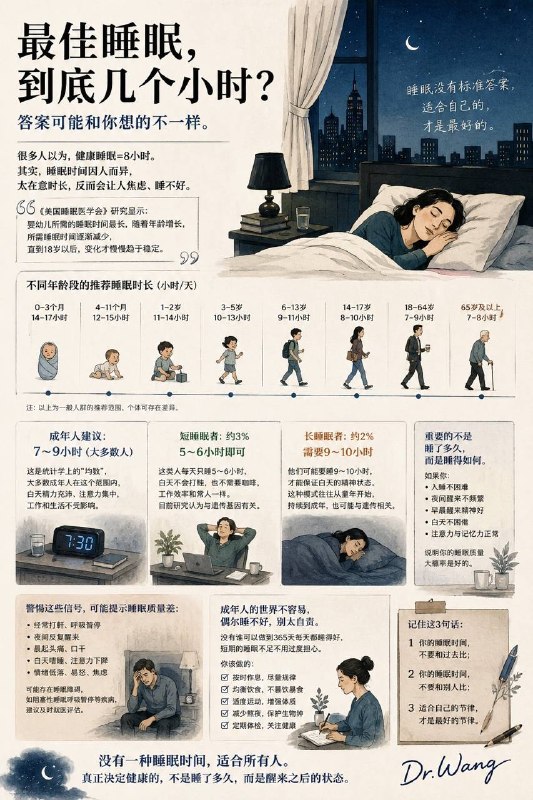 最佳睡眠到底几个小时？