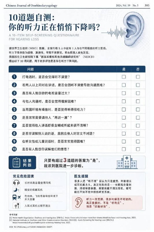 「医学科普：出现这10个表现 你的听力可能正在下降」(用AirPods Pro检测也更好