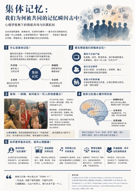 心理学上有个词叫“集体记忆”