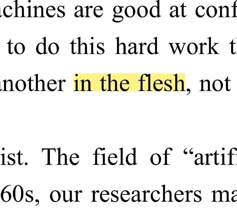 外刊里一个非常实用的表达-in the flesh📖 The Atlantic 大西洋月刊 ✨外刊原句:We need people to do this hard work themselves, by leaving their information bubbles and interacting with one another in the flesh, not from behind a keyboard.我们需要人们亲自去完成这项艰巨的任务：走出自己的信息茧房，亲身与他人互动，而非隔着键盘交流