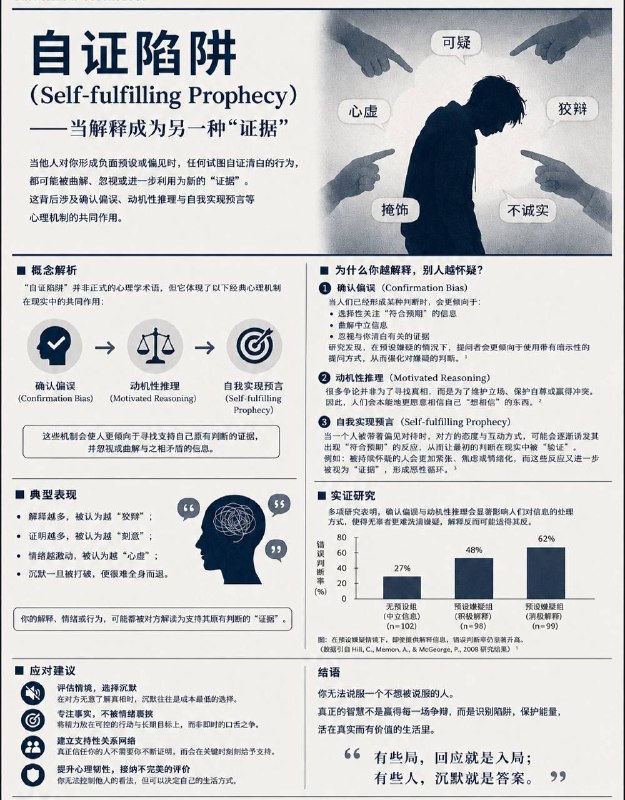 无论你如何自证，只会是一场自我内耗的死循环，因为自证这件事永远没有尽头……