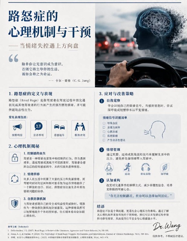 「心理学解释：为什么人在车里更容易失控？」很多人以为，路怒症只是“脾气不好”