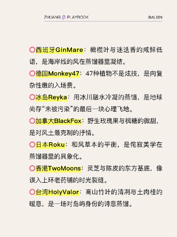 #装腔指南 Gin金酒装腔指南#装腔指南 Gin金酒装腔指南