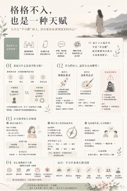 不合群？不想社交？这是好事啊成大事者，不与众谋#心理学小知识