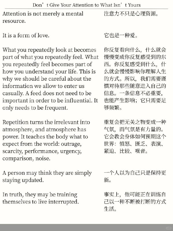精选外刊 不要去看与自己无关的信息精选外刊 不要去看与自己无关的信息