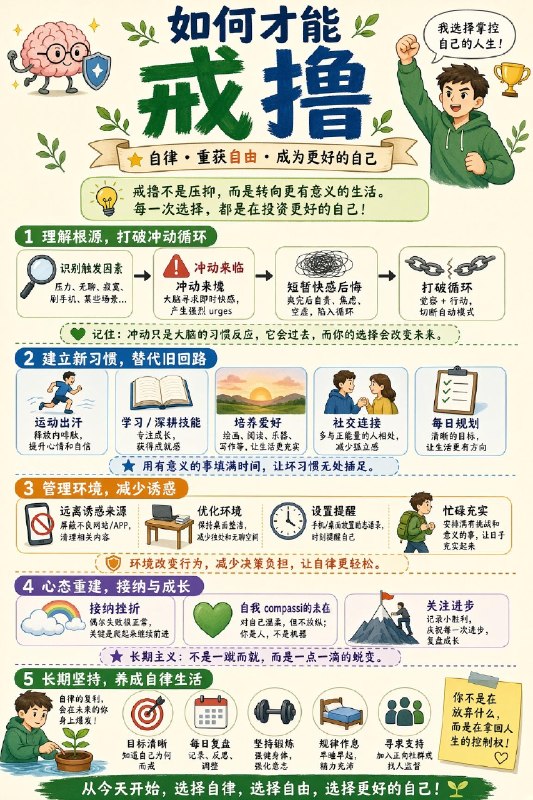 如何才能戒撸？